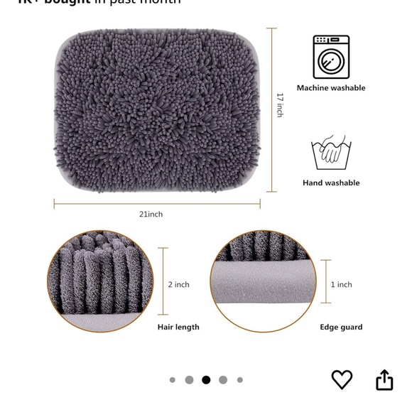 Gray Dog Feeding Foraging Play Snuffle Sniff Mat - Picture 6 of 10